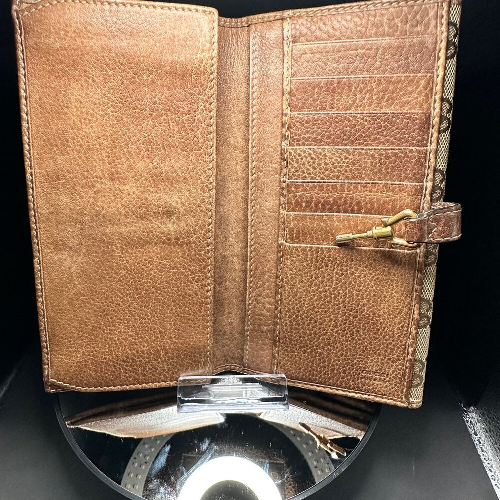 Gucci Jackie Monogram Horsebit Canvas Long Wallet - EUC - Picture 8 of 12